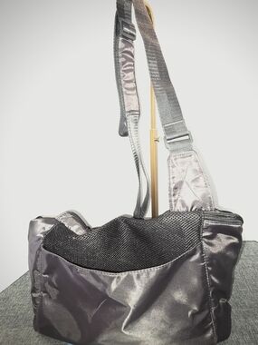 Top Paw Charcoal Grey Pet Carrier Crossbody Bag